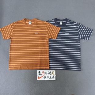 015 246 耐克Nike男子ACG夏季 运动休闲户外刺绣条纹宽松T恤FB8130