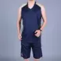 Mùa hè nam size lớn mồ hôi vest quần áo bóng rổ phù hợp với áo thun không tay quần short hai mảnh cộng với chất béo cộng với áo len - Lót áo lót thể thao 