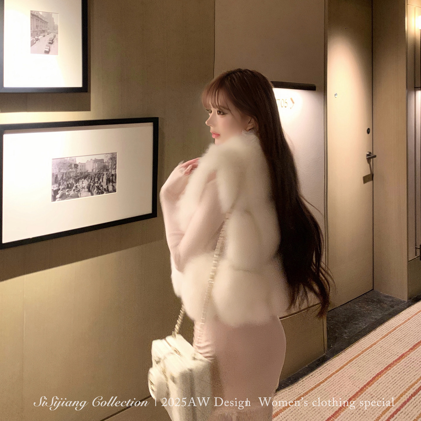 SISI JIANG"香软千金SAGA级"时尚奢华高级感气质保暖真狐狸毛马甲