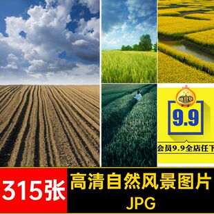 农村田野山村JPG高清自然风景打印图片JPG315张田园风光JPG素材