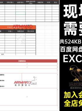 15份现场策划排数据表EXCEL期运营EXCEL需要直播运营表格数据表