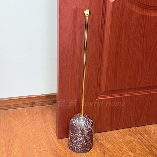 天然洞石免打孔防撞门档器