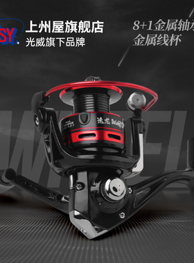 光威速龙鱼线轮海钓渔线轮全金属线杯路亚轮海竿轮8+1轴纺车轮