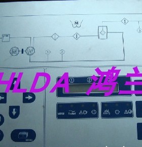 康普艾螺杆压缩机空压机3100电脑板控制器显示屏DELCOS 100005506