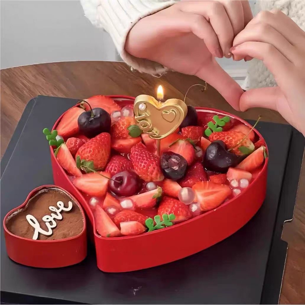 214情人节红色马铁口爱心慕斯蛋糕盒情侣告白爱心蜡烛蛋糕插件,节庆用品/礼品,蛋糕/烘焙装饰用品,淘宝优惠券,粉丝福利购,淘宝优惠卷