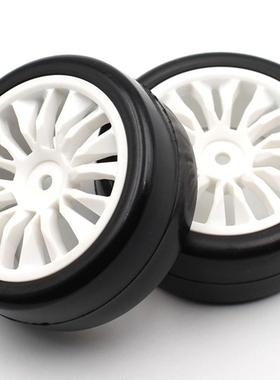 SNRC 127662 配件 1/10 光头平跑轮胎-65*24MM+仿真框16爪