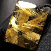 天然水晶金发晶巴西板钛晶猫眼无事牌吊坠项链14g原矿顺发邮