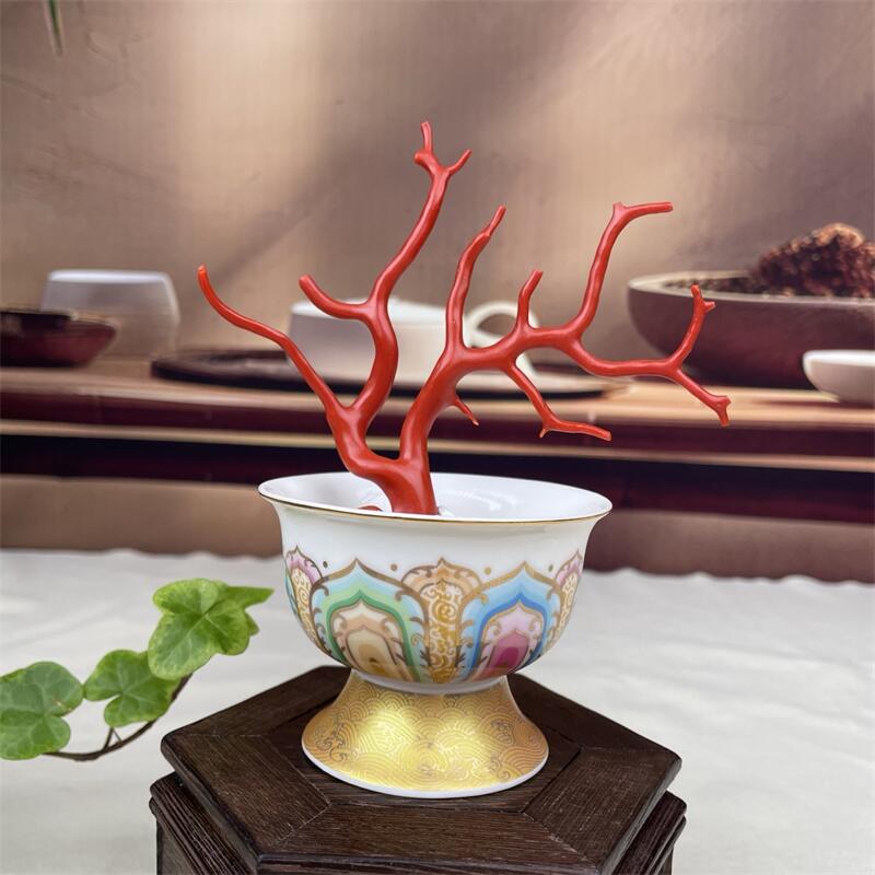 天然意大利科西卡牛血红珊瑚树摆件20.6克原色有机宝石阿卡沙丁