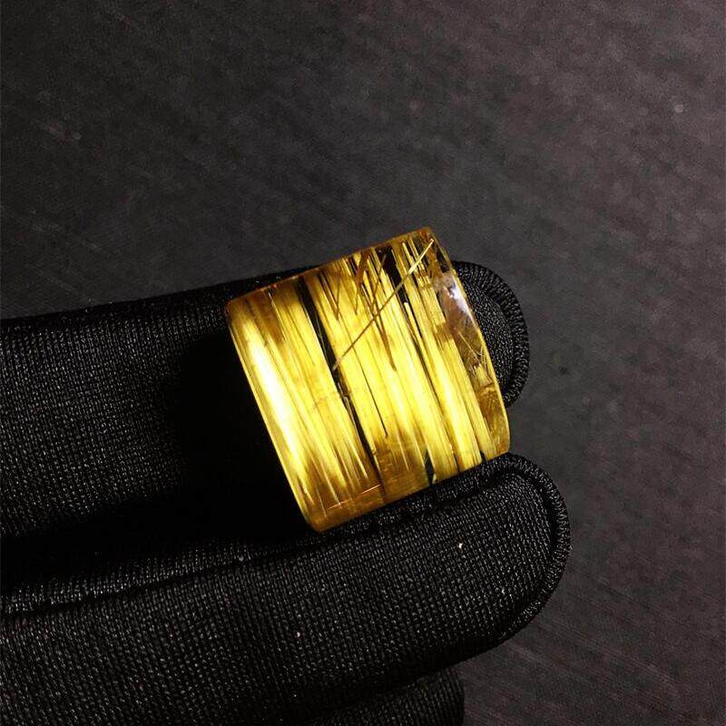 天然水晶巴西钛晶板钛戒面5.6克金发晶钛晶板钛猫眼原矿顺发贺