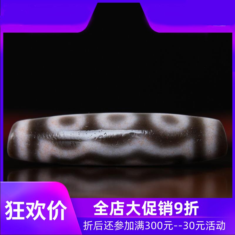 【收藏臻品】西藏五眼天珠 至满朱砂天珠 密宗藏传天珠真品收藏
