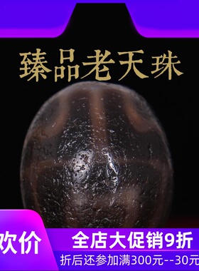 【收藏臻品】西藏虎牙达洛天珠锁骨链 至老天珠项链吊坠 男女qb