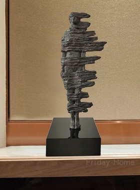 美式风抽象售楼处艺术人物雕塑