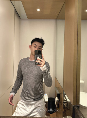 uniike油腻客春夏叠叠乐真两件轻薄紧身打底防晒长袖男女极简高级