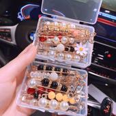 子收腰扣 固定腰围改小神器防走光胸针裤 合金仿珍珠胸针 收腰别针