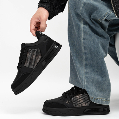 范丞丞同款小帆船星星板鞋男女潮牌美式复古黑武士厚底休闲情侣鞋