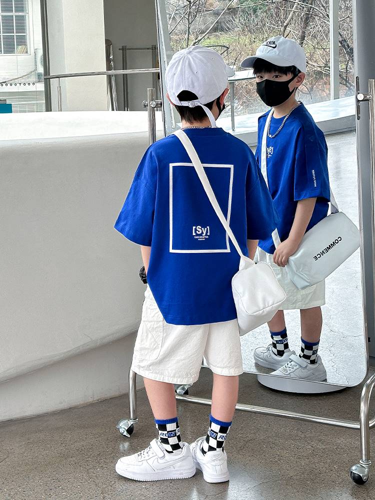 男童套装短袖夏装帅气夏季两件套