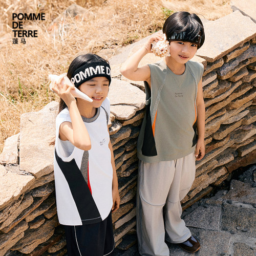 pomme蓬马休闲套头背心