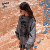 terre 新款 蓬马大童卫衣套头棉质毛圈布25秋男女儿童pomme