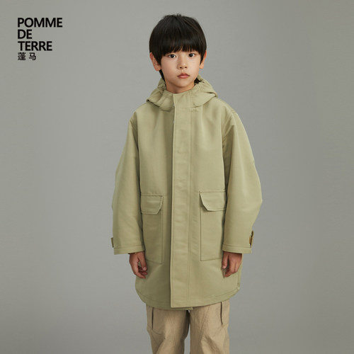 [运动系列]蓬马大童风衣卫衣两件套环保春装男女童pomme de terre