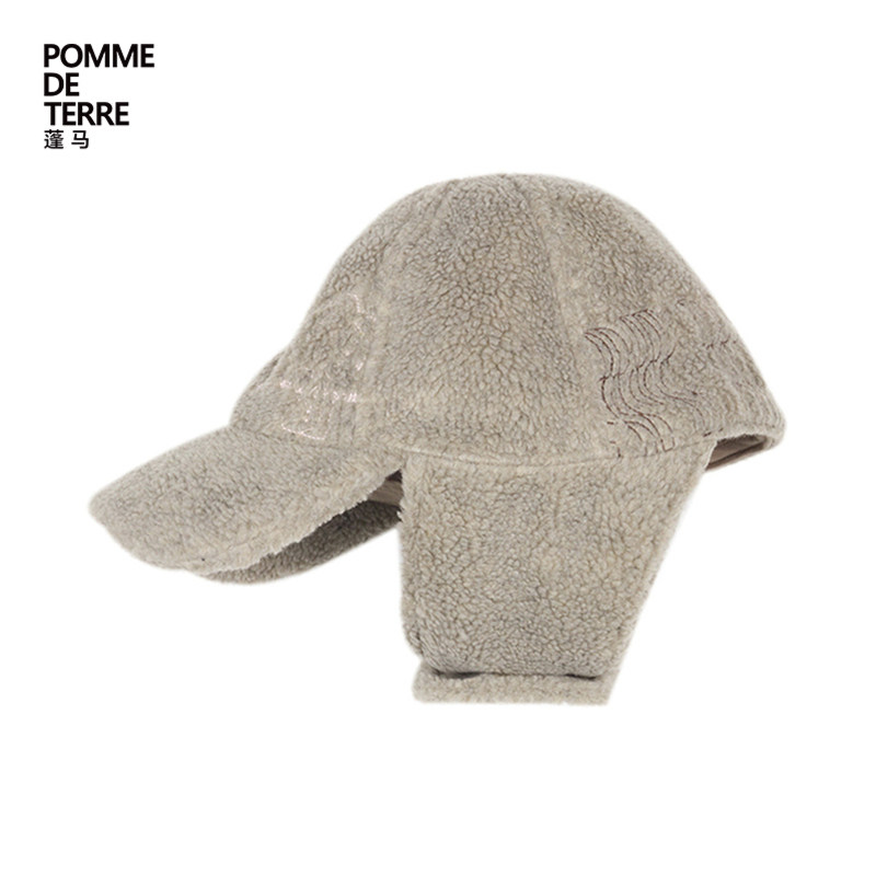 [毛怪系列]蓬马大童帽子抓绒舒适24冬装男女童儿童pomme de terre