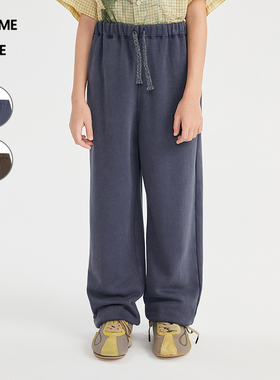 [新款]蓬马大童长裤子棉质毛圈布26春装男女儿童pomme de terre