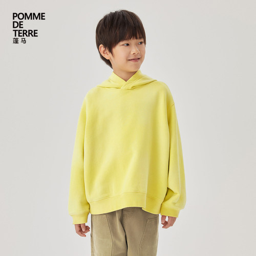 pomme蓬马毛圈布套头卫衣