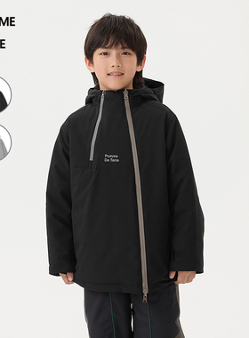 [运动系列]新款蓬马大童羽绒服连帽25冬装男女儿童pomme de terre