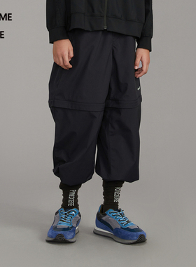 [运动系列]蓬马大童长裤子尼龙弹力春装男女儿童pomme de terre