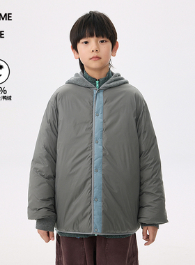 [运动系列]新款蓬马大童羽绒服连帽25秋装男女儿童pomme de terre