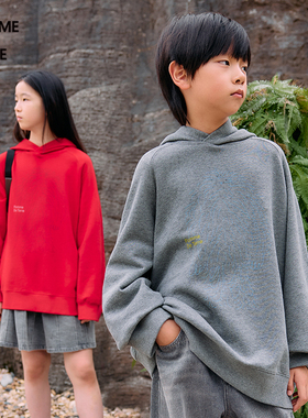 [毛怪]蓬马大童卫衣套头连帽棉质秋冬装男女儿童pomme de terre