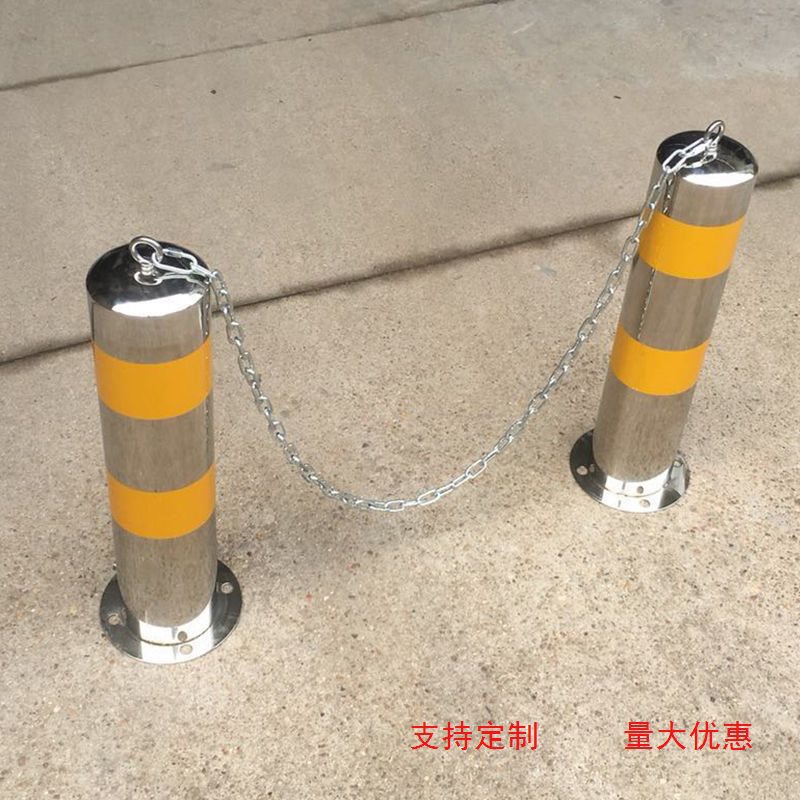 警示防撞柱路障铁链条车位护栏防护隔离链条交通路锥挂环铁链条