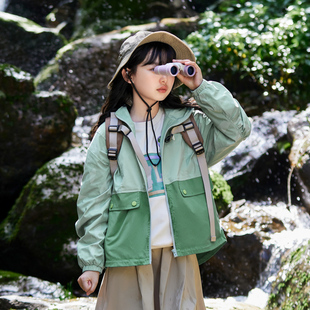 男生女生童装女童外套夹薄棉2024春秋款中大童上衣儿童户外