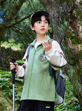 男生女生童装男童外套春秋款2024新款男孩上衣儿童秋装中大童衣服