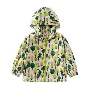 男生女生童装男童满印外套春秋款2024新款秋季中小童儿童酷帅上衣