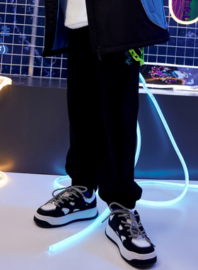 男生女生童装男童裤子休闲裤2024春秋新款儿童秋装中大童长裤帅气