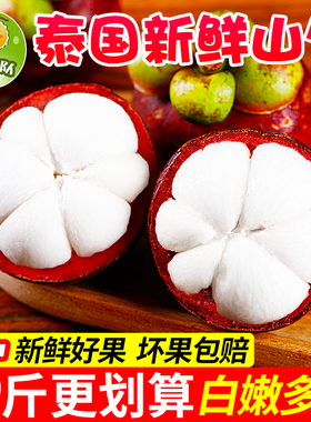 泰国进口水果山竹新鲜3斤5斤包邮中果水果热带水果山竹