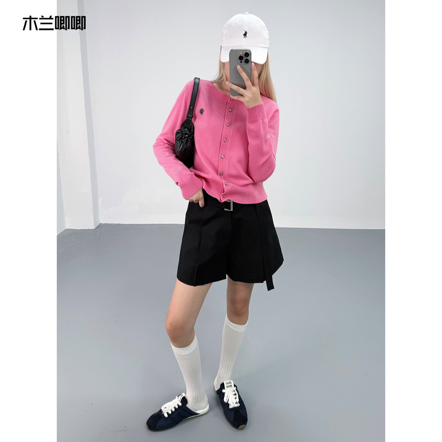 木兰唧唧 高级小香风纯羊毛针织毛衣