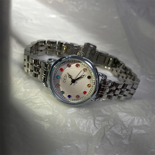 SUBTIME七彩诞生石手表小众钢带