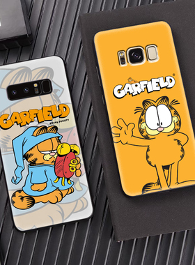 适用于三星Note5/S6Plus加菲猫手机壳A21/M11/M20保护套猫咪趣味A42/A2Core/On5/C9Pro/A8Star/J7prime/a31