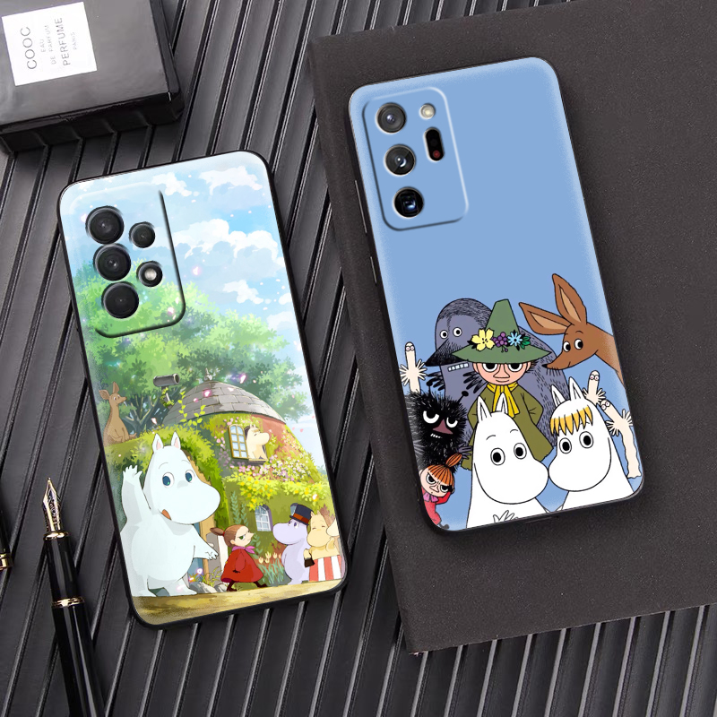 姆明小肥肥手机壳适用于三星Galaxy A21S/A22/A32保护套亚美moomin周边A54/S23FE/M62外壳A25/M34/S6+/M13-封面