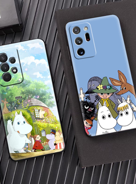 姆明小肥肥手机壳适用于三星Galaxy A21S/A22/A32保护套亚美moomin周边A54/S23FE/M62外壳A25/M34/S6+/M13