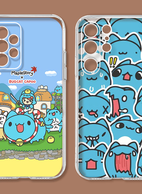 咖波手机壳适用三星A51/A71/A90/Note20猫猫虫保护套S10E/S30Plus全包M40/A72/A33防摔M33/M23/M53/A34硅胶