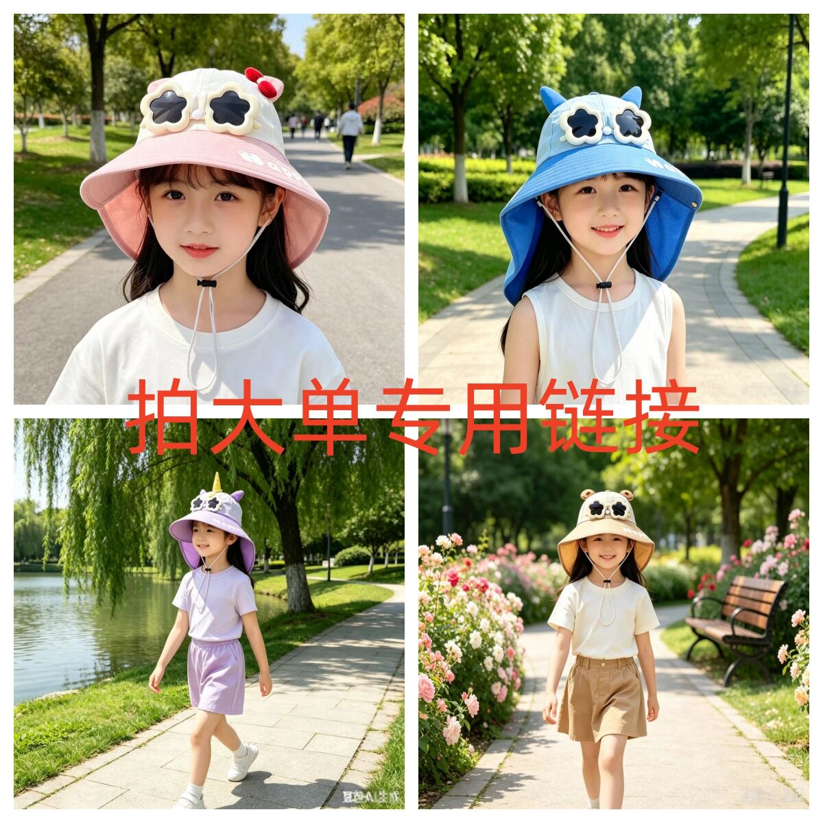 儿童遮阳帽子夏季薄款防