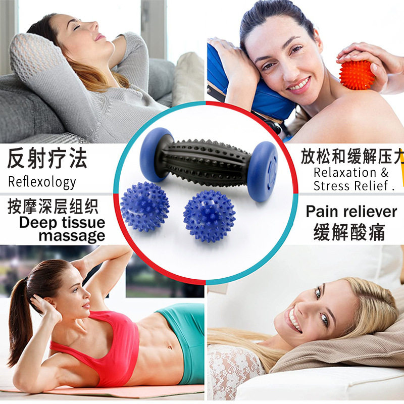 筋膜球足底按摩轮手器瑜