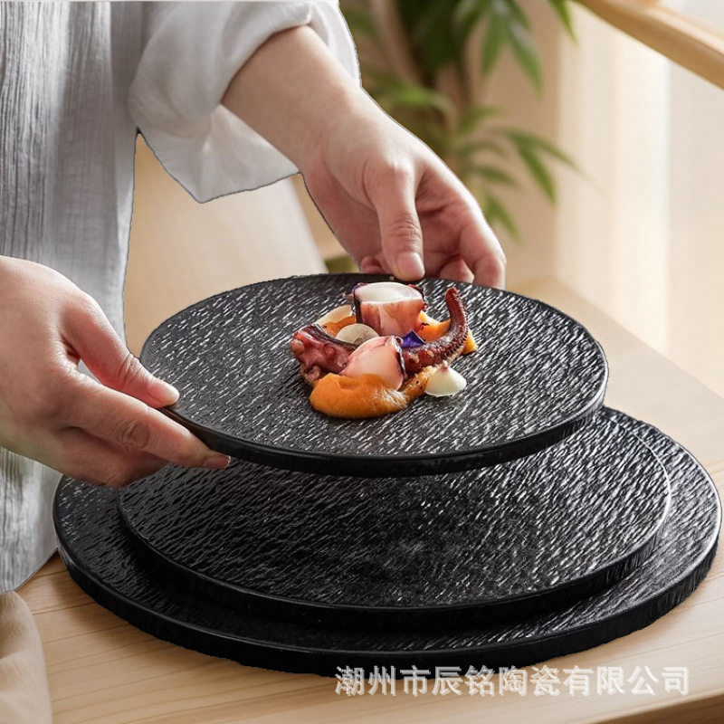 陶瓷牛排餐盘高级感西子