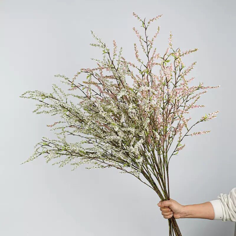 仿真雪柳大枝绿植新娘花