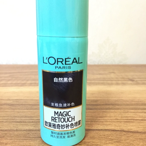 L'Oreal, смывающийся быстрый спрей подходит для седых волос, восстановление цвета, 75 мл