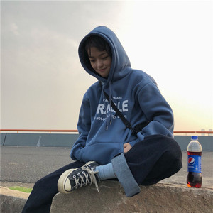 pphome韩国加厚字母连帽衫