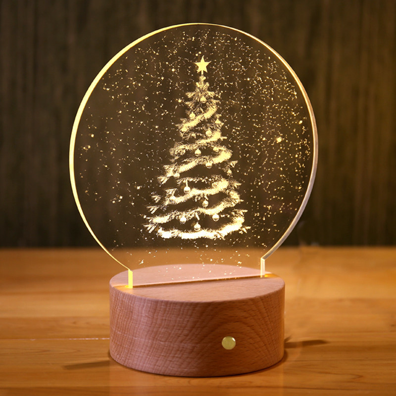圣诞树灯led夜灯北欧风格台灯生日男生女生创意摆件圣诞节礼物灯,家装灯饰光源,小夜灯,淘宝优惠券,粉丝福利购,淘宝优惠卷