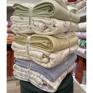 跌进云朵里┃实体款秋冬加厚针织棉四件套 高克重全棉天竺棉床品